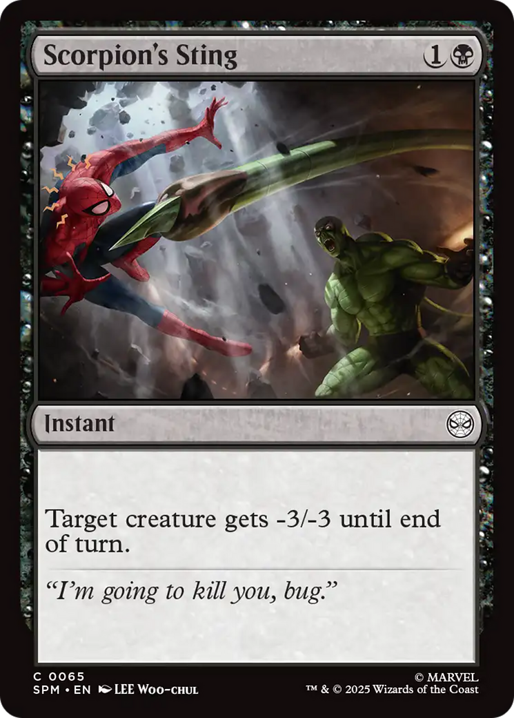 Scorpion's Sting [Marvel's Spider-Man] | Gate City Games LLC