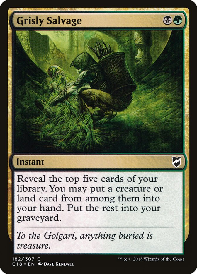 Grisly Salvage [Commander 2018] | Gate City Games LLC