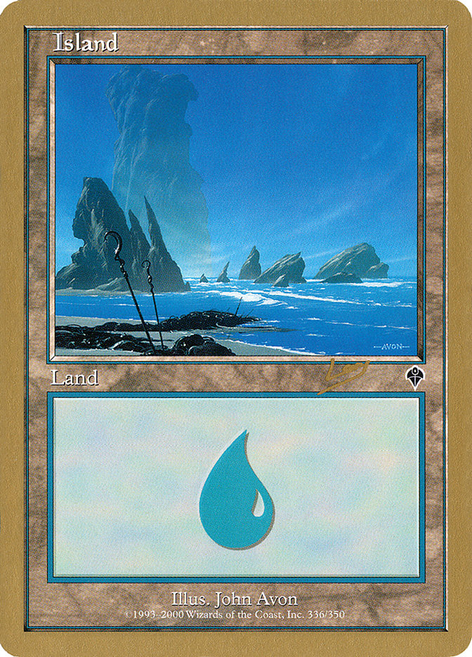 Island (rl336) (Raphael Levy) [World Championship Decks 2002] | Gate City Games LLC