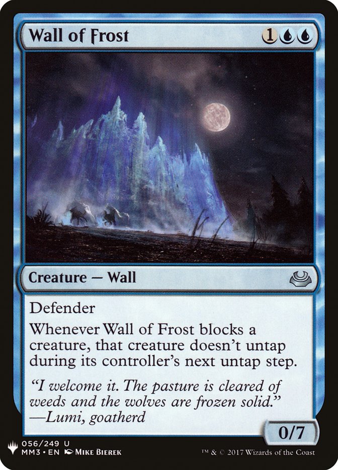 Wall of Frost [Mystery Booster] | Gate City Games LLC