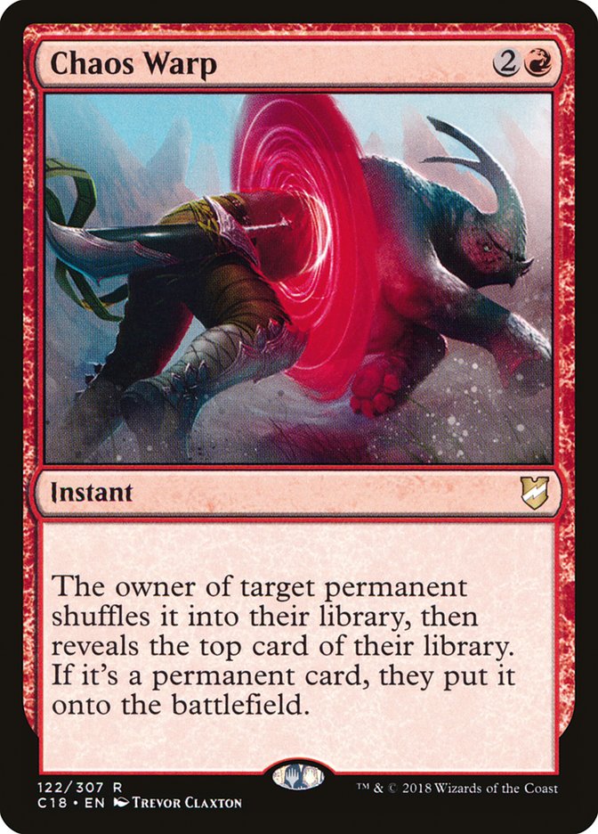 Chaos Warp [Commander 2018] | Gate City Games LLC