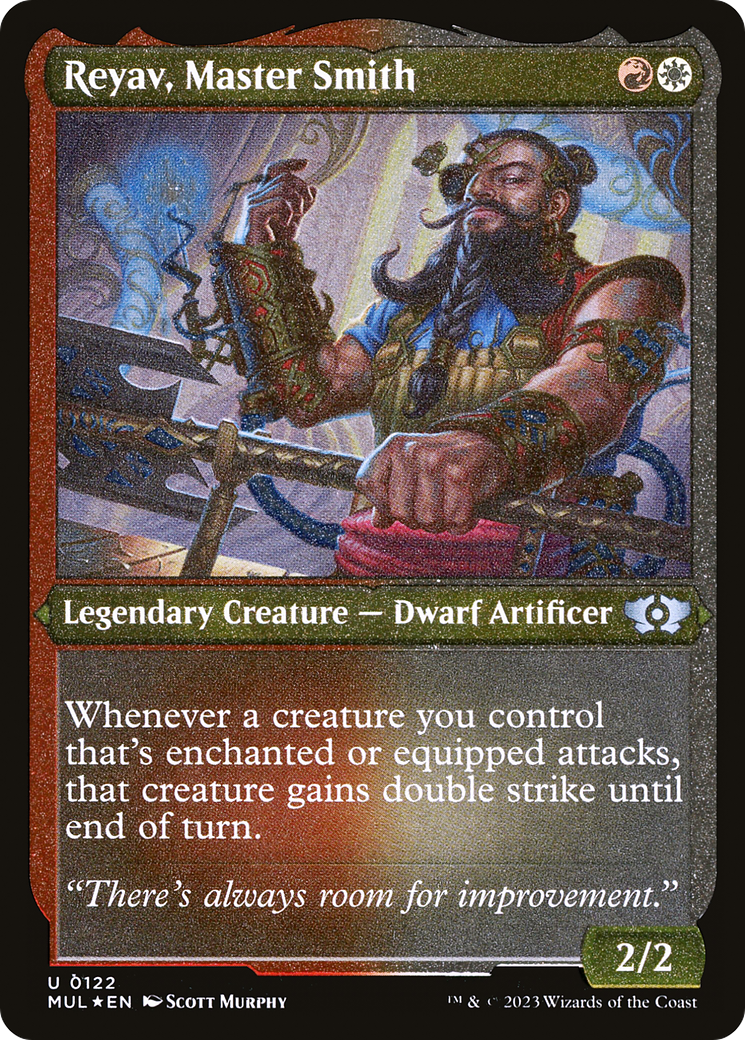 Reyav, Master Smith (Foil Etched) [Multiverse Legends] | Gate City Games LLC