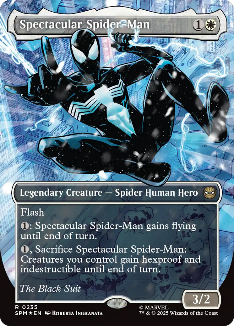Spectacular Spider-Man (0235) (Borderless) (Textured Foil) [Marvel's Spider-Man] | Gate City Games LLC