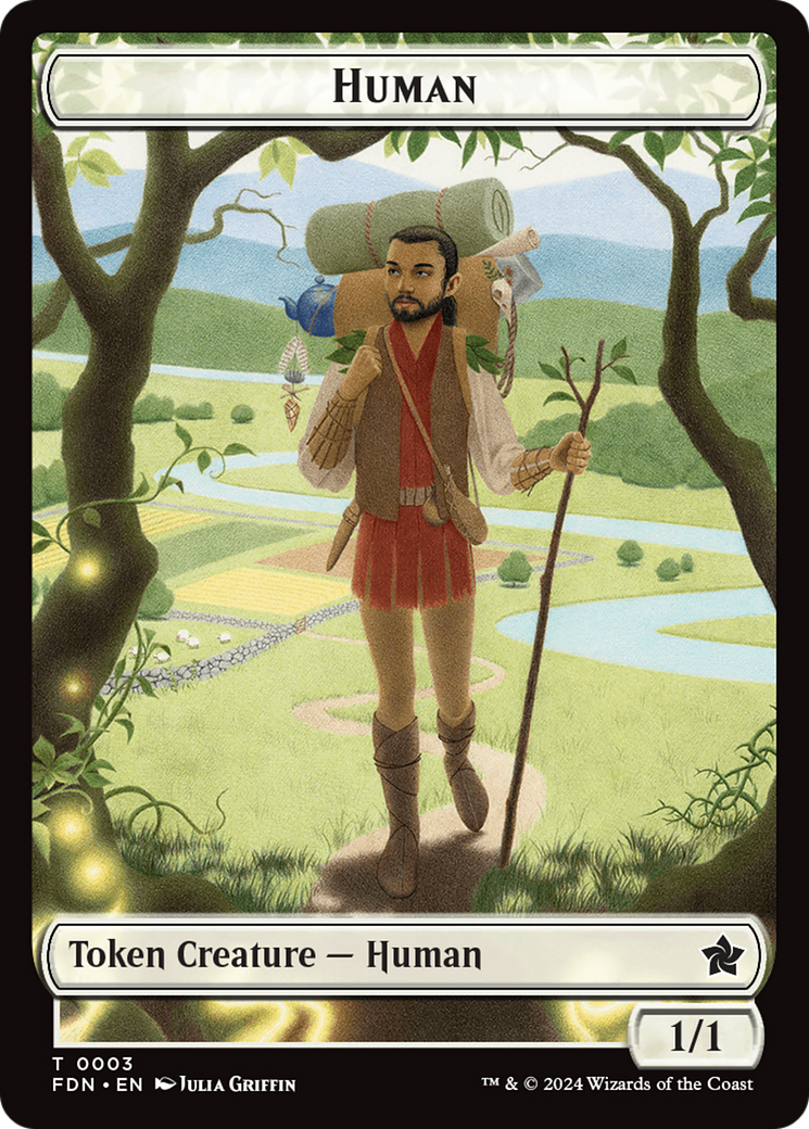 Copy // Human Double-Sided Token [Foundations Tokens] | Gate City Games LLC