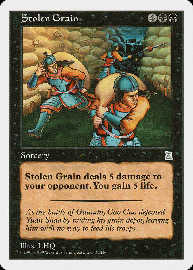 Stolen Grain [Portal Three Kingdoms] | Gate City Games LLC