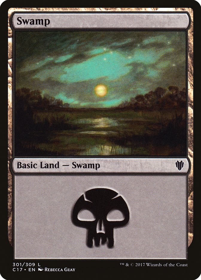 Swamp (301) [Commander 2017] | Gate City Games LLC