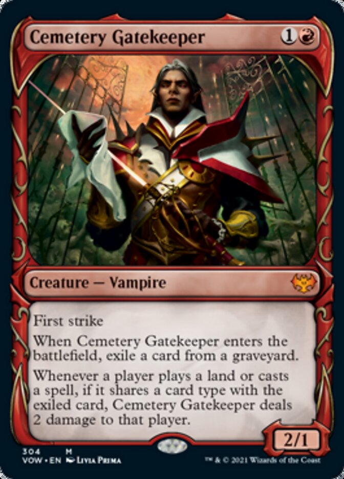 Cemetery Gatekeeper (Showcase Fang Frame) [Innistrad: Crimson Vow] | Gate City Games LLC