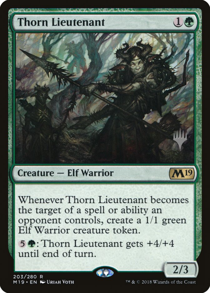 Thorn Lieutenant (Promo Pack) [Core Set 2019 Promos] | Gate City Games LLC