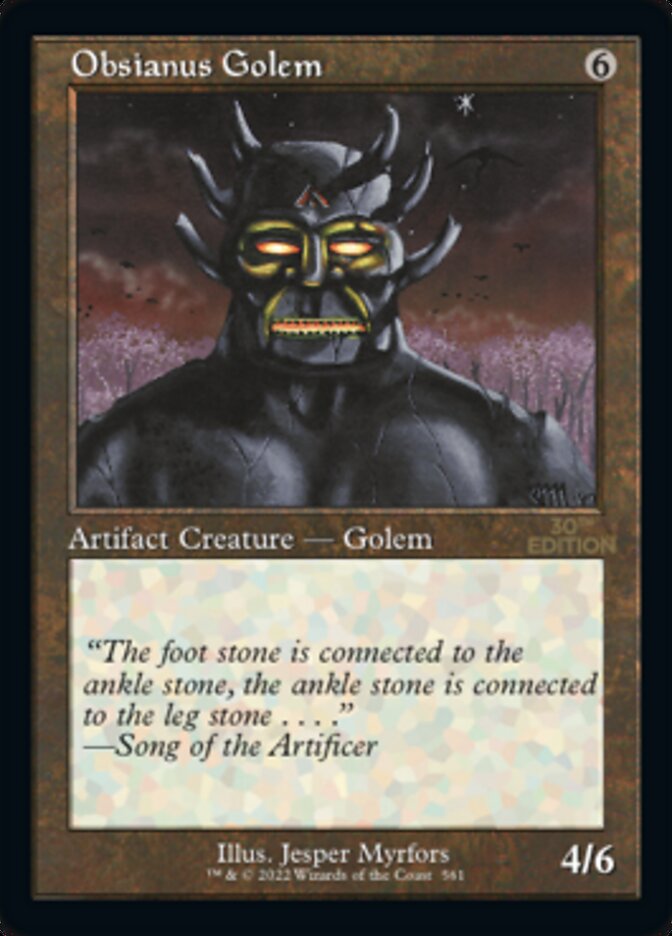 Obsianus Golem (Retro) [30th Anniversary Edition] | Gate City Games LLC