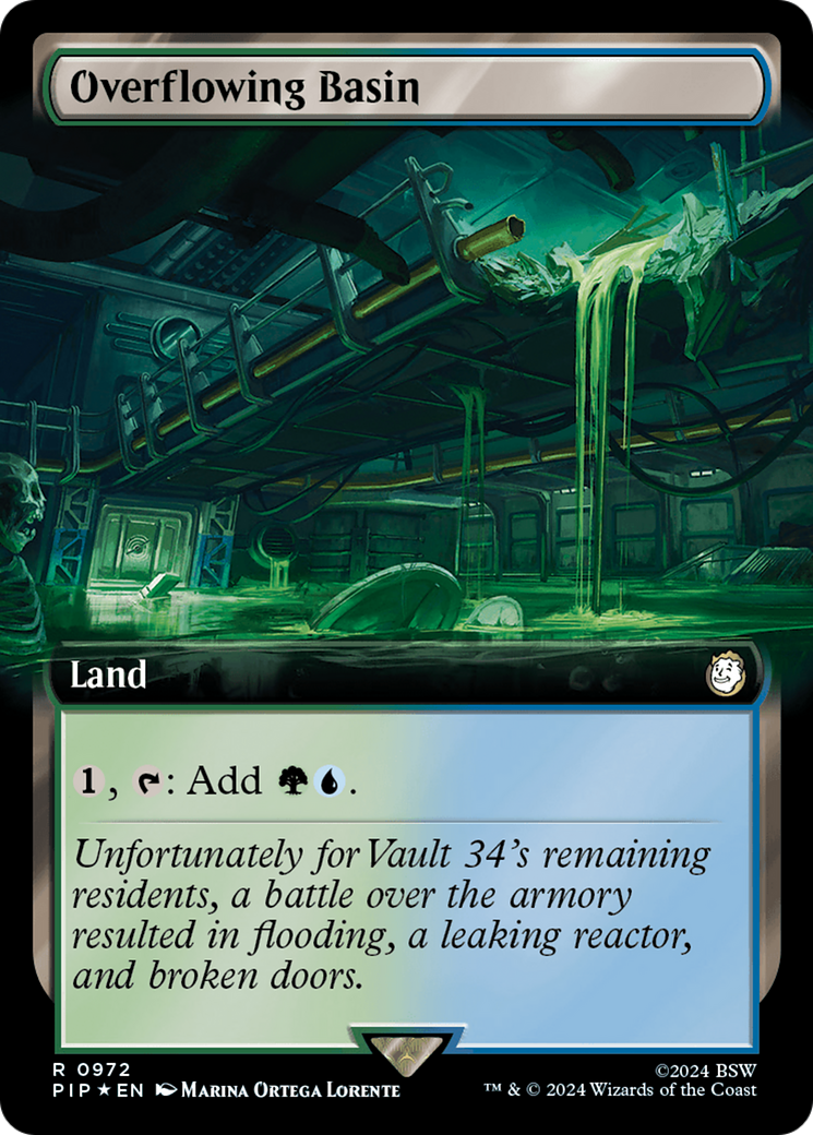 Overflowing Basin (Extended Art) (Surge Foil) [Fallout] | Gate City Games LLC