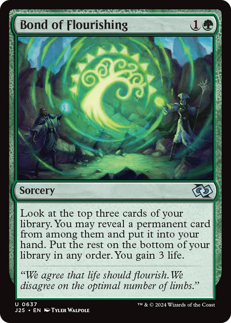Bond of Flourishing [Foundations Jumpstart] | Gate City Games LLC