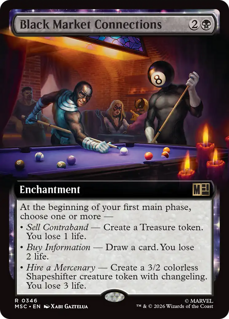 Black Market Connections (Extended Art) [Marvel Super Heroes Commander] | Gate City Games LLC
