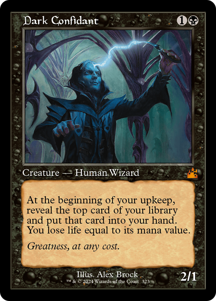 Dark Confidant (Retro Frame) [Ravnica Remastered] | Gate City Games LLC