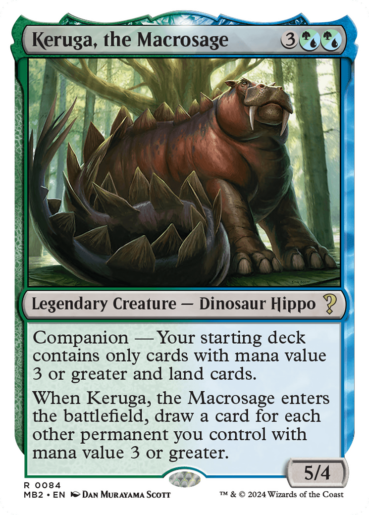 Keruga, the Macrosage (White Border) [Mystery Booster 2] | Gate City Games LLC