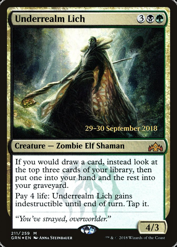 Underrealm Lich [Guilds of Ravnica Prerelease Promos] | Gate City Games LLC