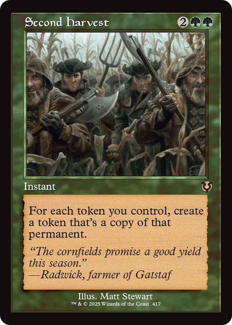 Second Harvest (Retro Frame) [Innistrad Remastered] | Gate City Games LLC