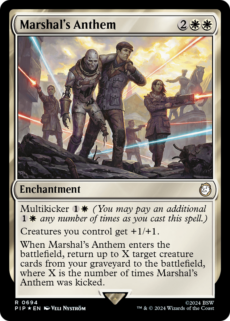 Marshal's Anthem (Surge Foil) [Fallout] | Gate City Games LLC