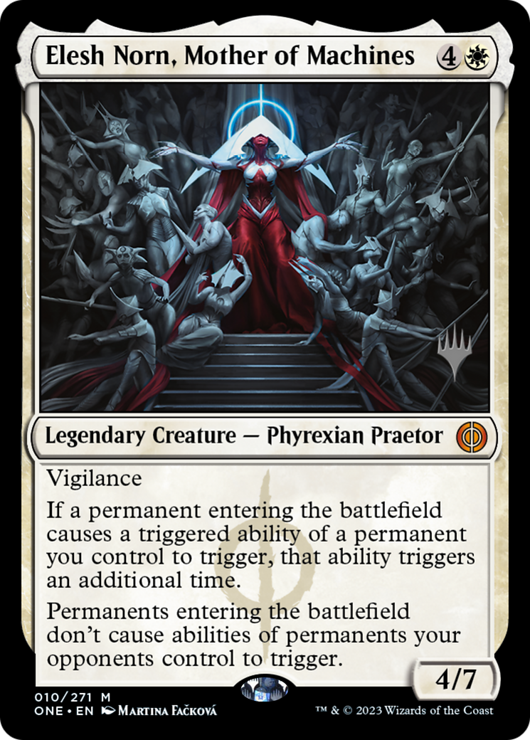 Elesh Norn, Mother of Machines (Promo Pack) [Phyrexia: All Will Be One Promos] | Gate City Games LLC