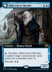 Malevolent Hermit // Benevolent Geist (Extended Art) [Innistrad: Midnight Hunt] | Gate City Games LLC