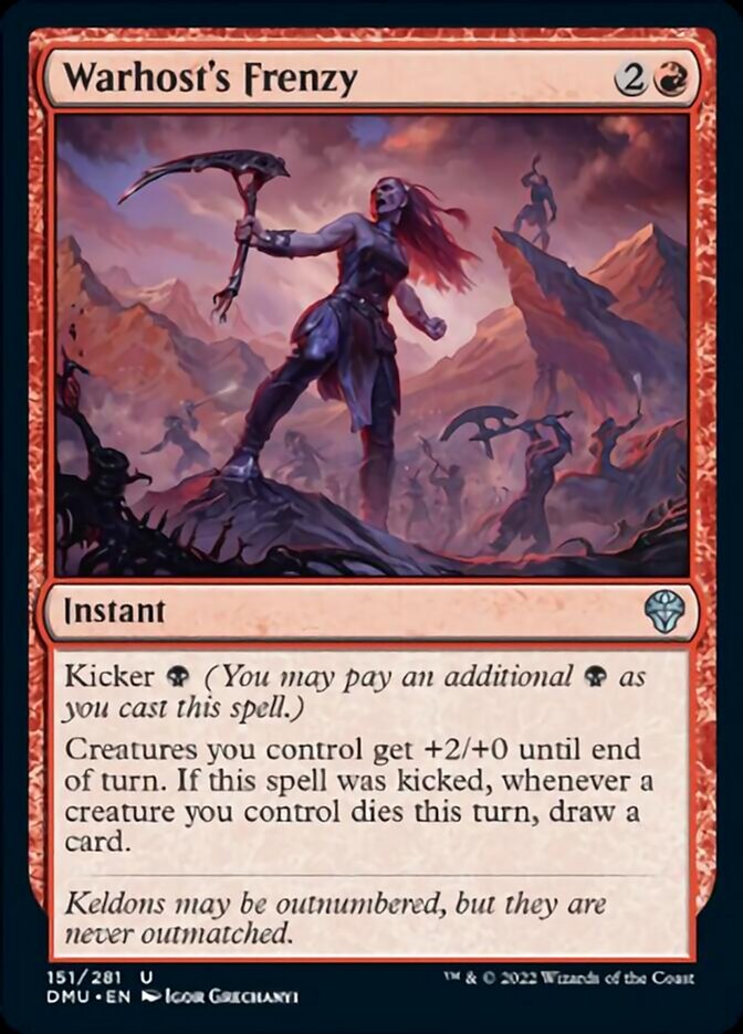 Warhost's Frenzy [Dominaria United] | Gate City Games LLC