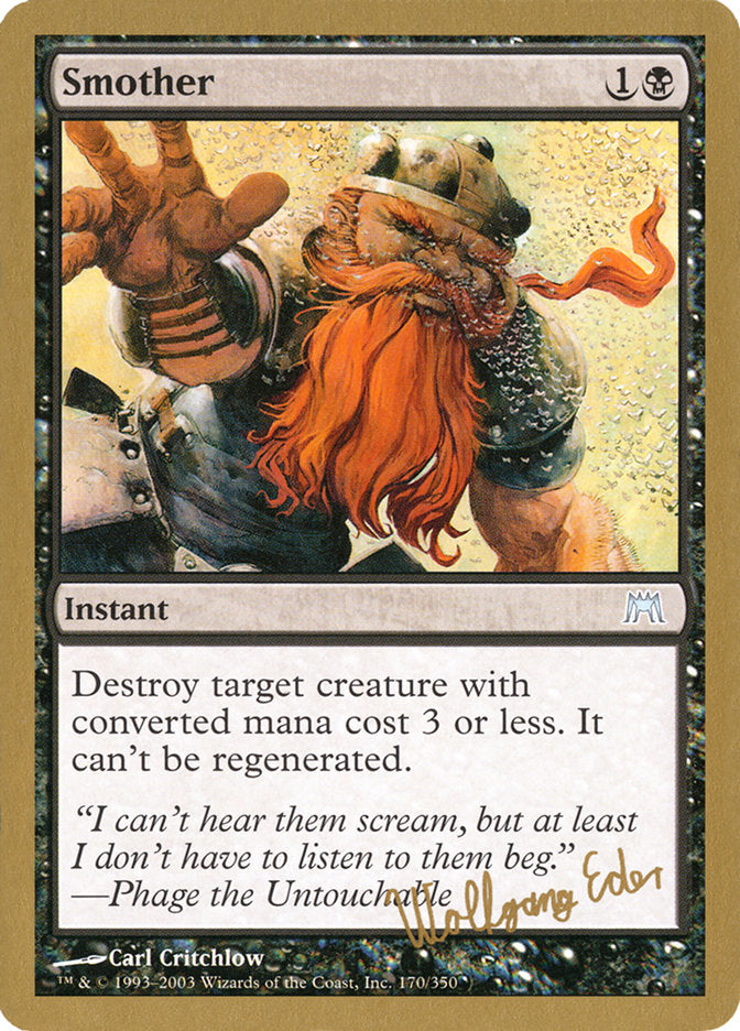 Smother (Wolfgang Eder) [World Championship Decks 2003] | Gate City Games LLC