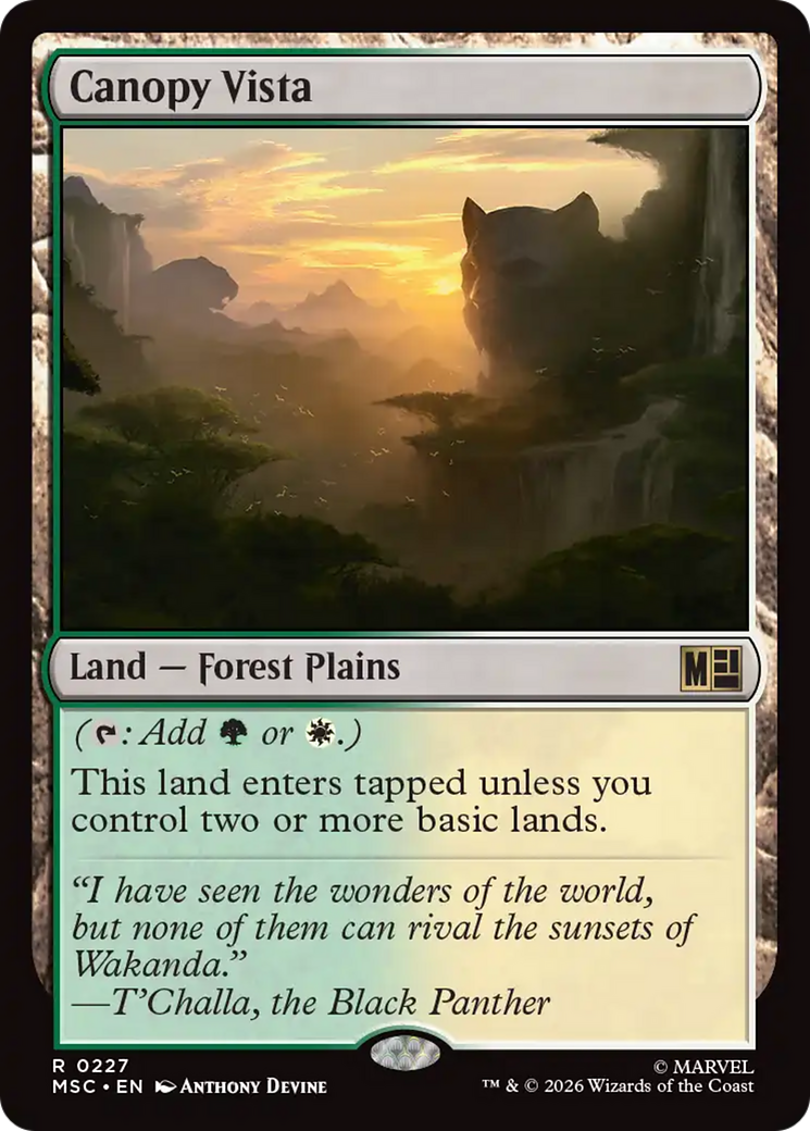 Canopy Vista (Surge Foil) [Marvel Super Heroes Commander] | Gate City Games LLC