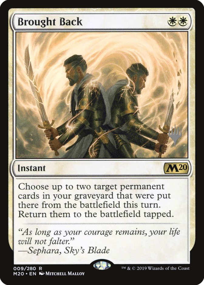 Brought Back (Promo Pack) [Core Set 2020 Promos] | Gate City Games LLC