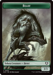 Clue // Beast (0005) Double-Sided Token [Edge of Eternities Commander Tokens] | Gate City Games LLC