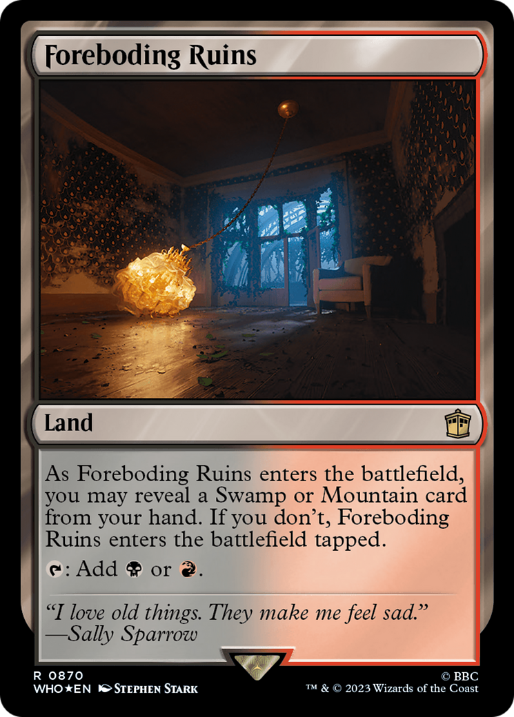 Foreboding Ruins (Surge Foil) [Doctor Who] | Gate City Games LLC