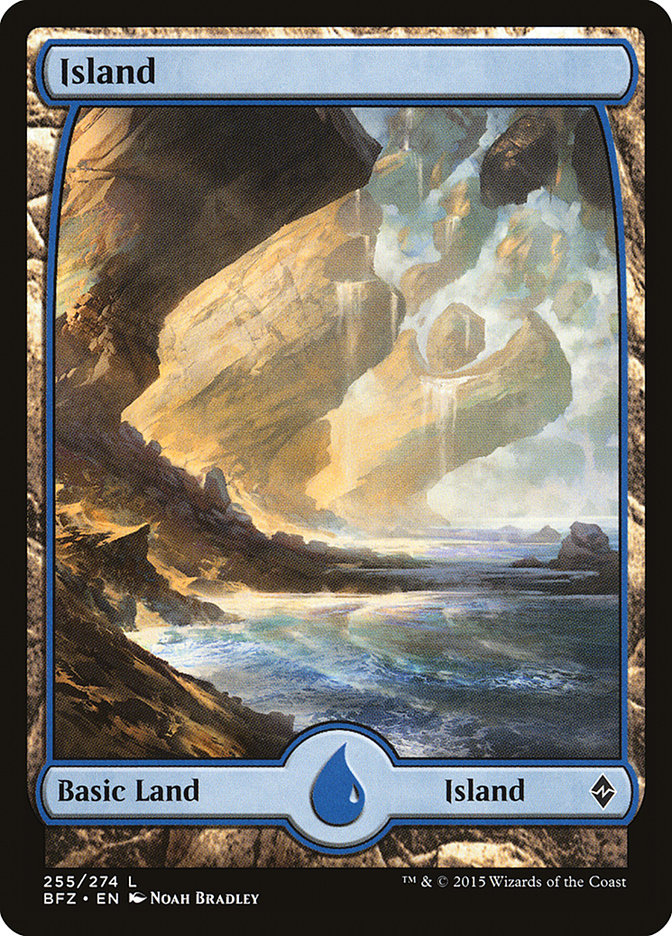 Island (255) (Full Art) [Battle for Zendikar] | Gate City Games LLC