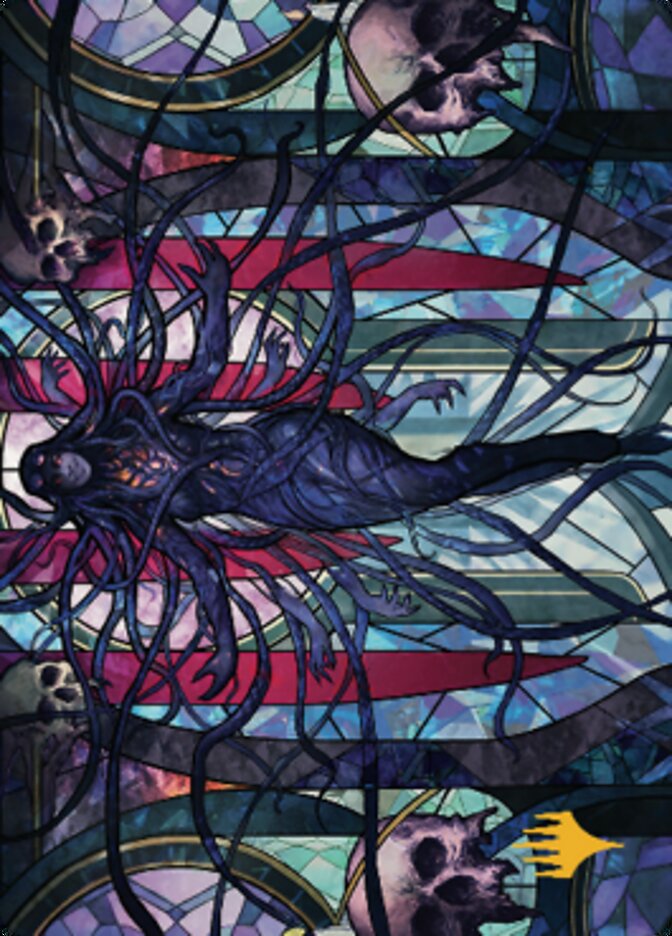 Braids, Arisen Nightmare Art Card 2 (Gold-Stamped Signature) [Dominaria United Art Series] | Gate City Games LLC