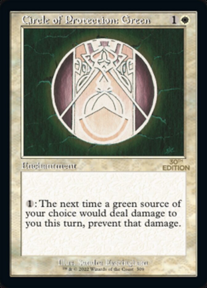 Circle of Protection: Green (Retro) [30th Anniversary Edition] | Gate City Games LLC