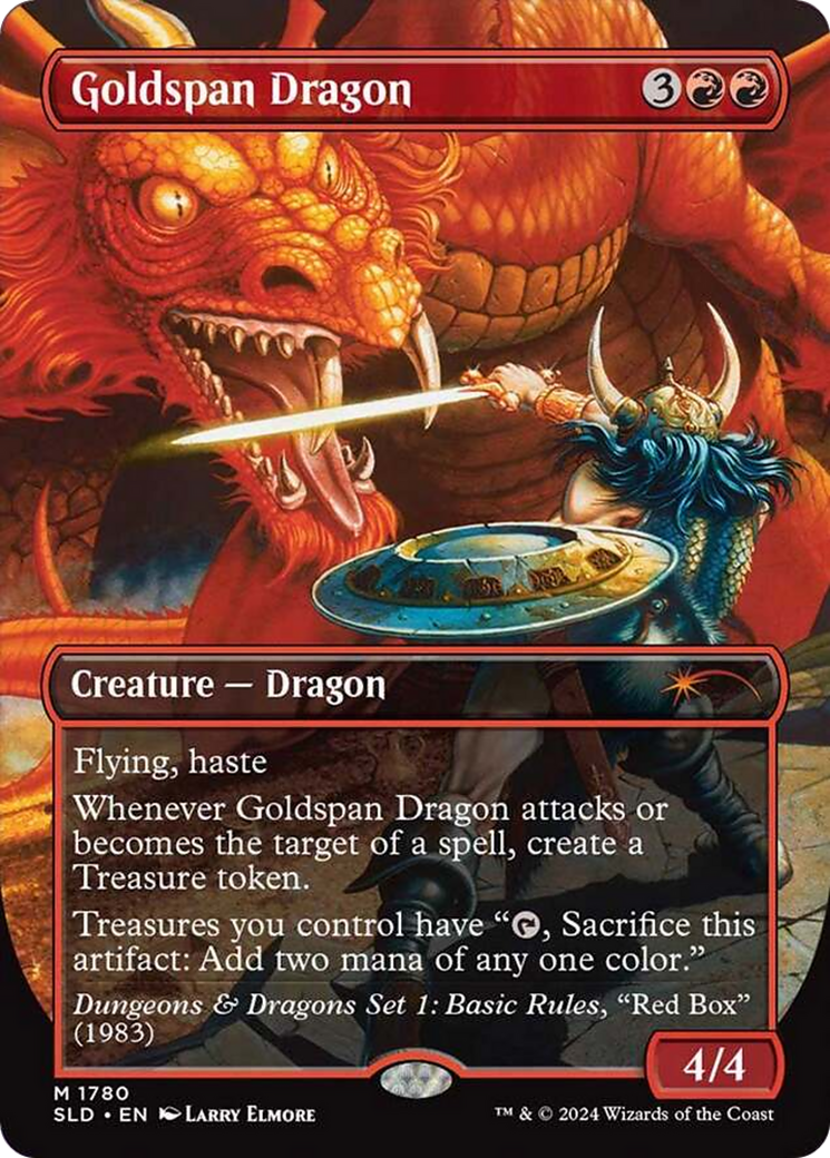 Goldspan Dragon (Rainbow Foil) [Secret Lair Drop Series] | Gate City Games LLC