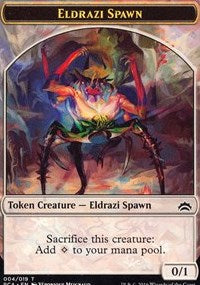 Eldrazi Spawn (004) // Eldrazi Double-Sided Token [Planechase Anthology Tokens] | Gate City Games LLC