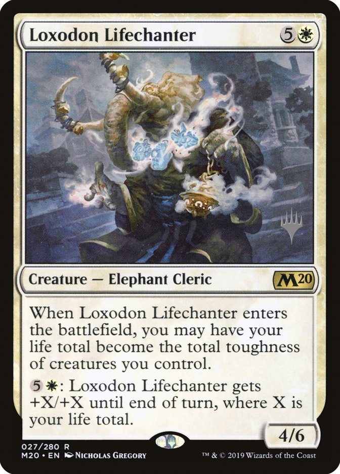 Loxodon Lifechanter (Promo Pack) [Core Set 2020 Promos] | Gate City Games LLC