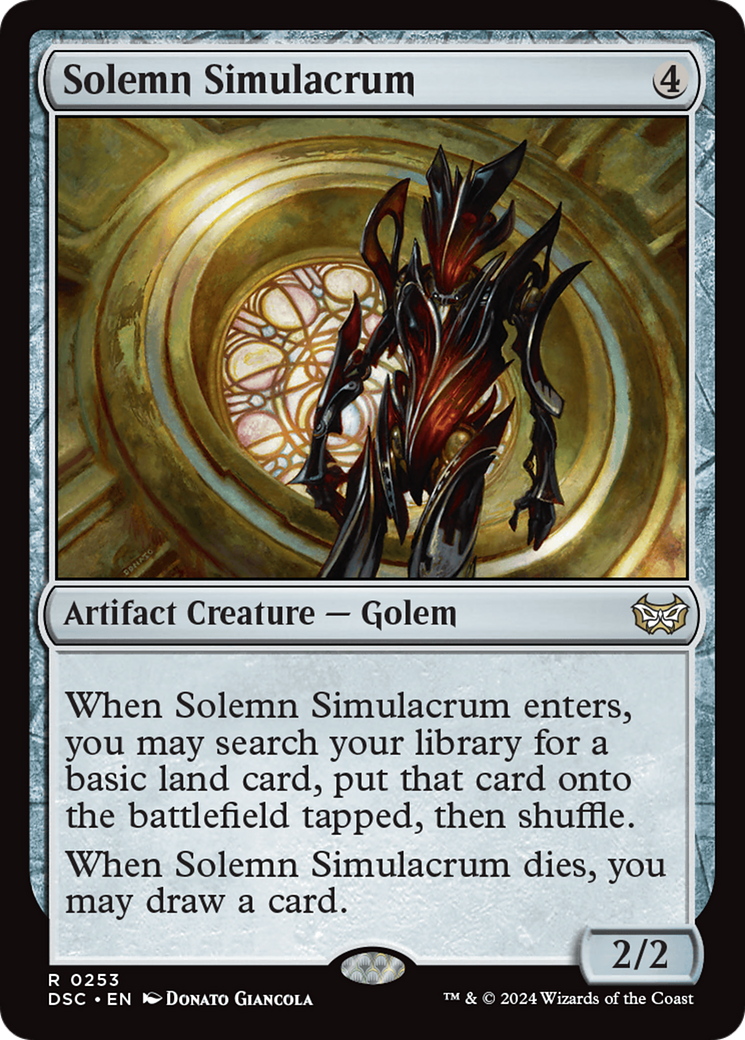 Solemn Simulacrum [Duskmourn: House of Horror Commander] | Gate City Games LLC