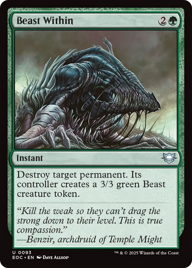 Beast Within [Edge of Eternities Commander] | Gate City Games LLC