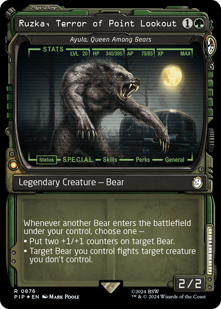 Ruzka, Terror of Point Lookout - Ayula, Queen Among Bears (Showcase) (Surge Foil) [Fallout] | Gate City Games LLC