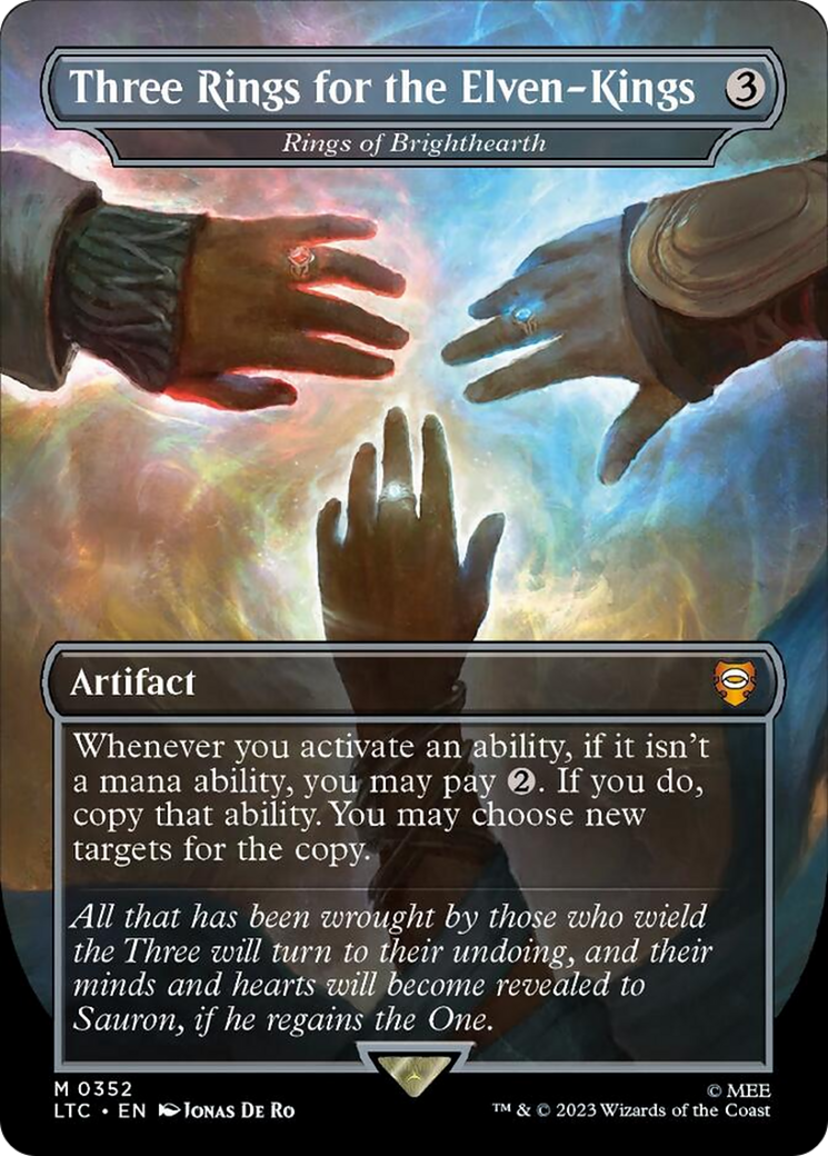 Three Rings for the Elven-Kings - Rings of Brighthearth (Surge Foil) [The Lord of the Rings: Tales of Middle-Earth Commander] | Gate City Games LLC