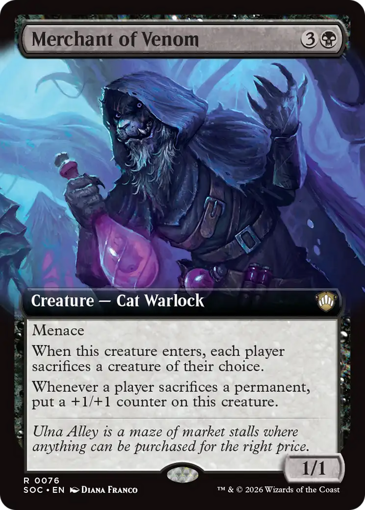 Merchant of Venom (Extended Art) [Secrets of Strixhaven Commander] | Gate City Games LLC