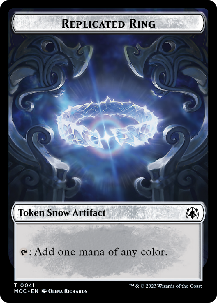 Food // Replicated Ring Double-Sided Token [March of the Machine Commander Tokens] | Gate City Games LLC
