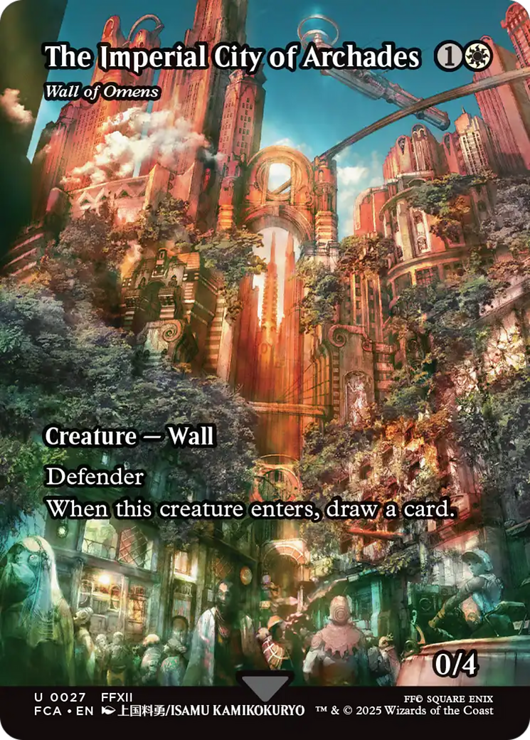 The Imperial City of Archades - Wall of Omens (Showcase) [FINAL FANTASY : Through the Ages] | Gate City Games LLC