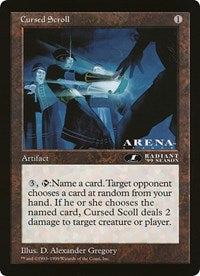 Cursed Scroll (Oversized) [Oversize Cards] | Gate City Games LLC