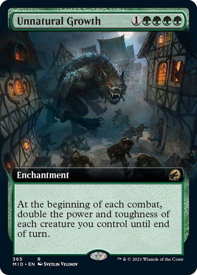 Unnatural Growth (Extended Art) [Innistrad: Midnight Hunt] | Gate City Games LLC