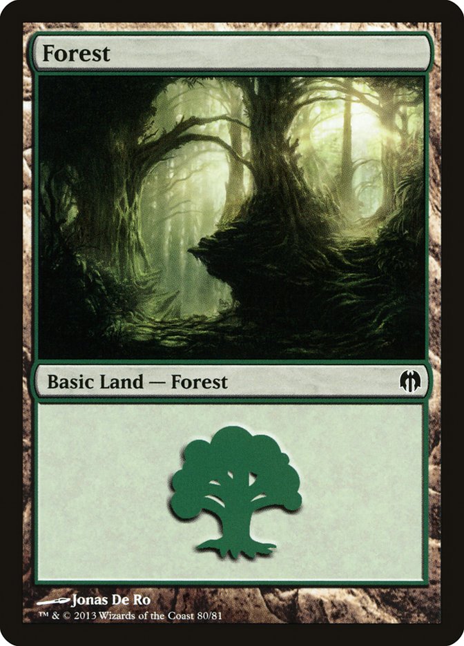 Forest (80) [Duel Decks: Heroes vs. Monsters] | Gate City Games LLC
