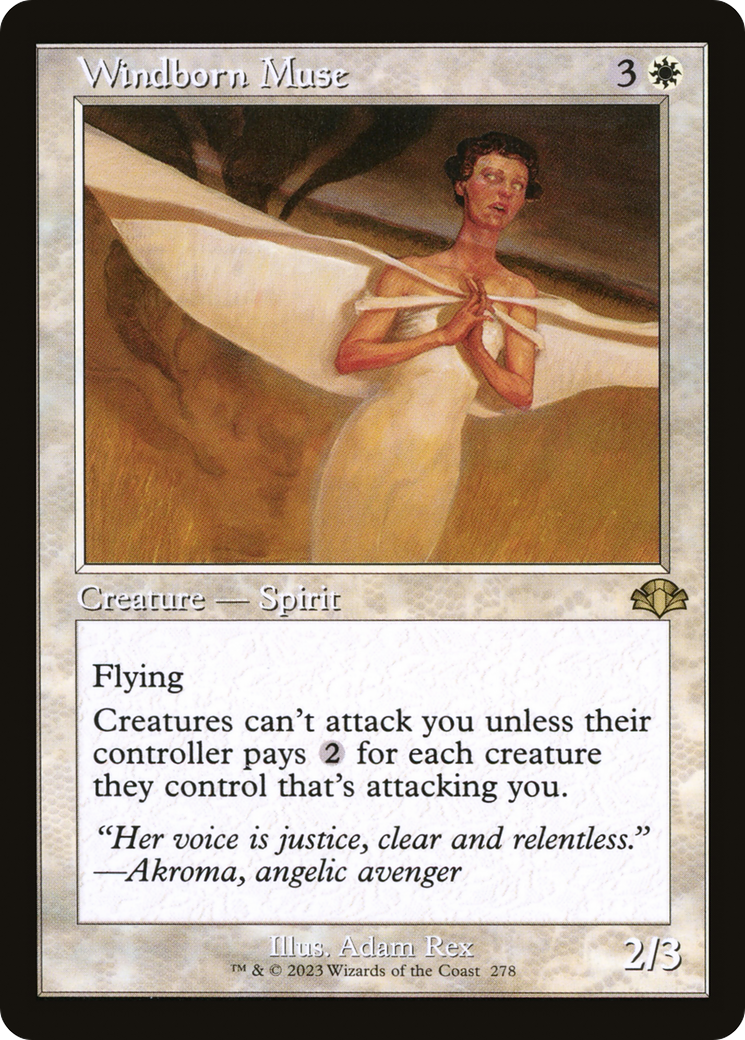 Windborn Muse (Retro) [Dominaria Remastered] | Gate City Games LLC