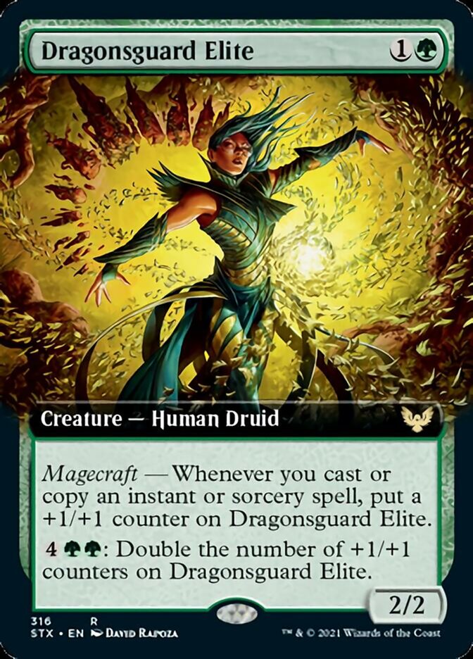 Dragonsguard Elite (Extended Art) [Strixhaven: School of Mages] | Gate City Games LLC