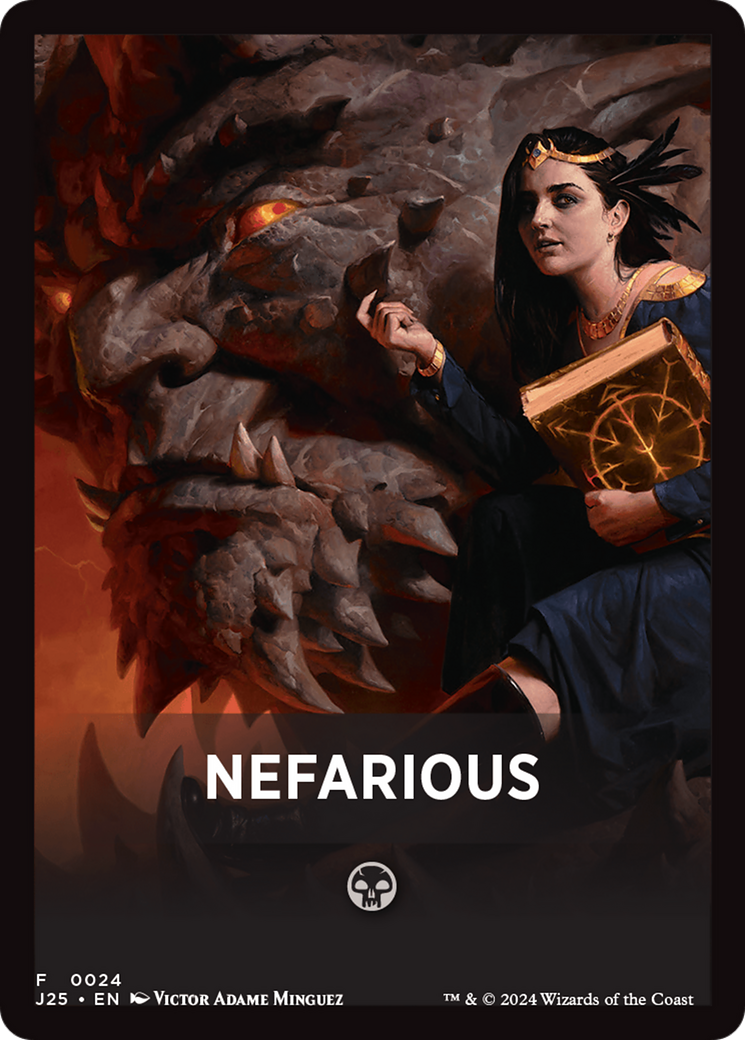 Nefarious Theme Card [Foundations Jumpstart Front Cards] | Gate City Games LLC