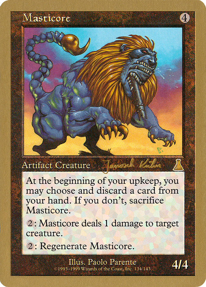 Masticore (Janosch Kuhn) [World Championship Decks 2000] | Gate City Games LLC