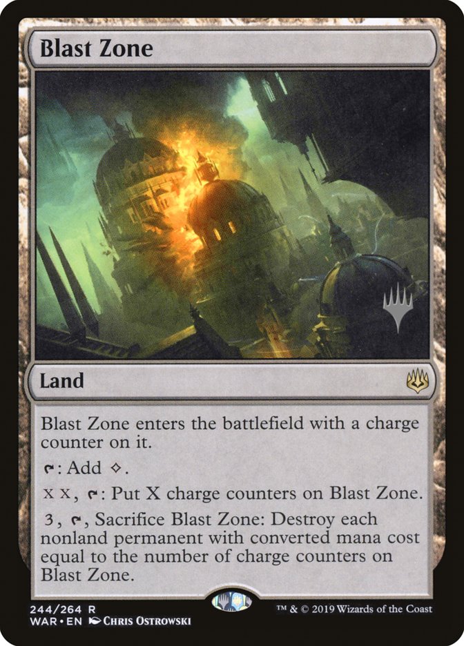 Blast Zone (Promo Pack) [War of the Spark Promos] | Gate City Games LLC
